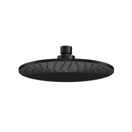 Soffione doccia minimale piatto in ottone nero opaco Remer 359MM30NO