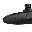 Soffione doccia minimale piatto in ottone nero opaco Remer 359MM30NO