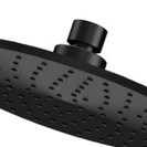 Soffione doccia minimale piatto in ottone nero opaco Remer 359MM30NO