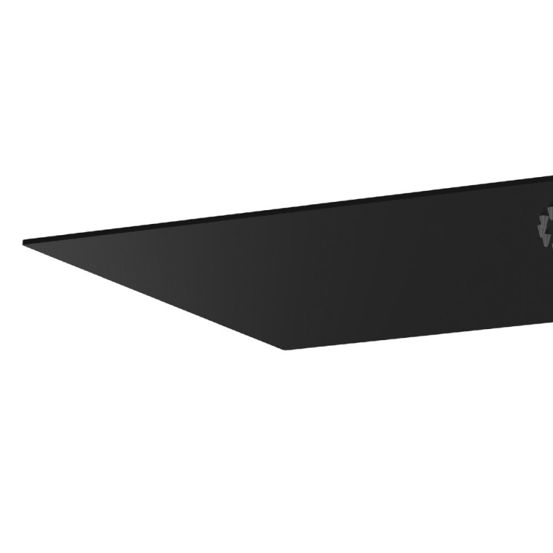 Soffione doccia ultrapiatto a parete nero opaco in acciaio inox Remer 350UFMNO Soffione doccia ultrapiatto a parete nero opaco in acciaio inox Remer 350UFMNO