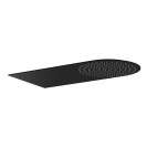 Soffione doccia ultrapiatto a parete nero opaco con cascata in acciaio inox Remer 350UFMCANO Soffione doccia ultrapiatto a parete nero opaco con cascata in acciaio inox Remer 350UFMCANO