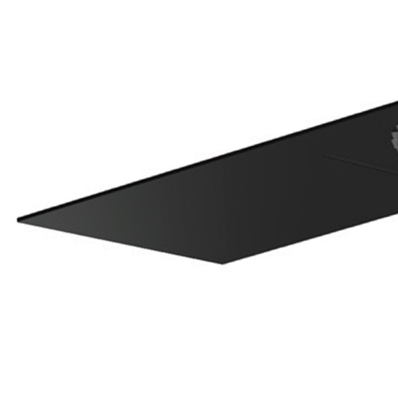 Soffione doccia ultrapiatto a parete nero opaco con cascata in acciaio inox Remer 350UFMCANO Soffione doccia ultrapiatto a parete nero opaco con cascata in acciaio inox Remer 350UFMCANO