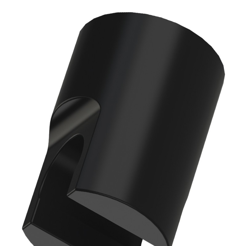 Supporto doccia tondo in ottone nero opaco con attacco conico per flessibile Remer 339SOMNO Supporto doccia tondo in ottone nero opaco con attacco conico per flessibile Remer 339SOMNO