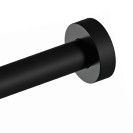 Braccio doccia tondo 30 cm nero opaco in ottone Remer 343L30NO