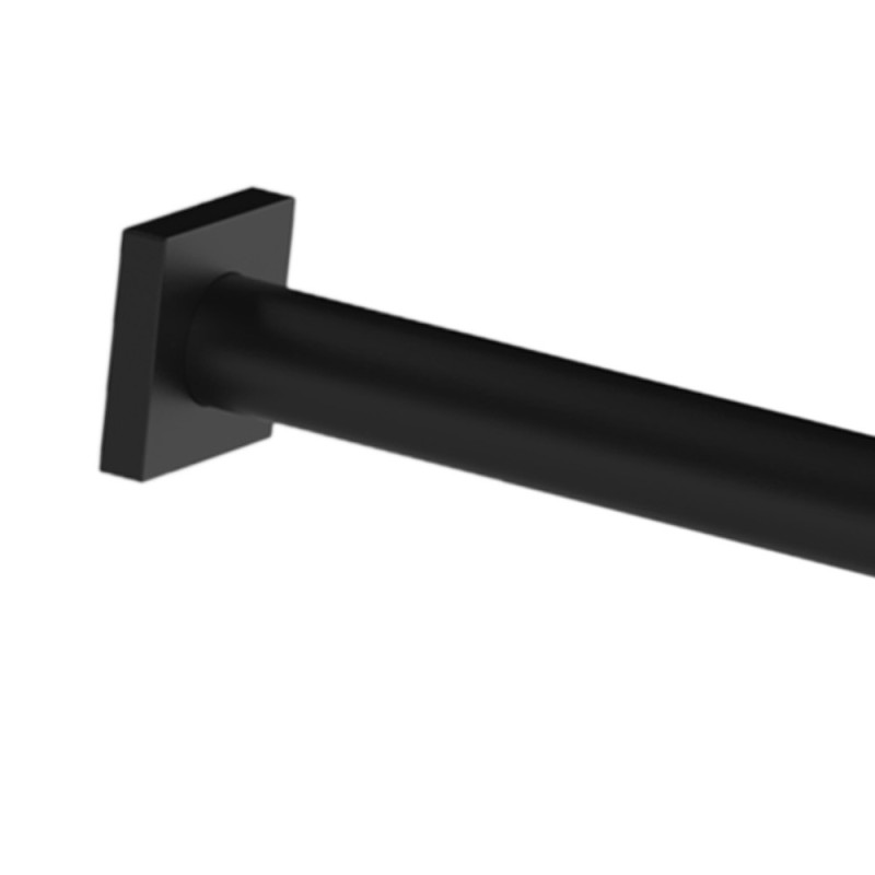 Sifone quadrato per lavabo in ottone nero opaco Remer 960NO