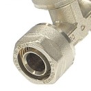 Raccordo a tee ridotto diam.20x16x16 per multistrato Idrobric N1707 A25