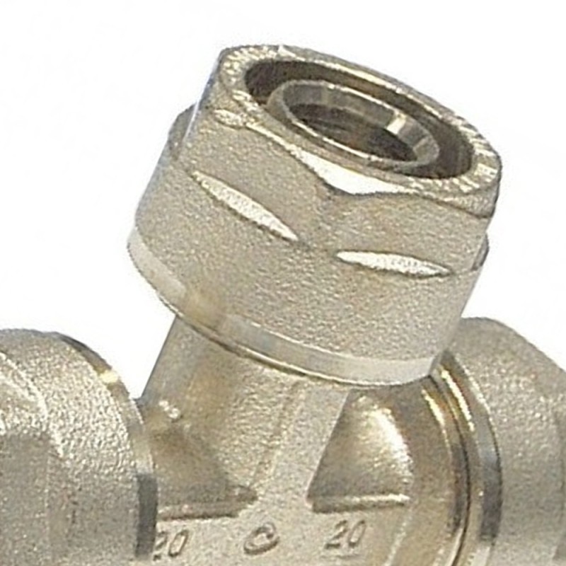 Raccordo a tee ridotto diam.20x16x16 per multistrato Idrobric N1707 A25