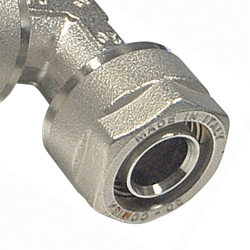 Raccordo a gomito diam.16x16 per multistrato Idrobric N1711 16