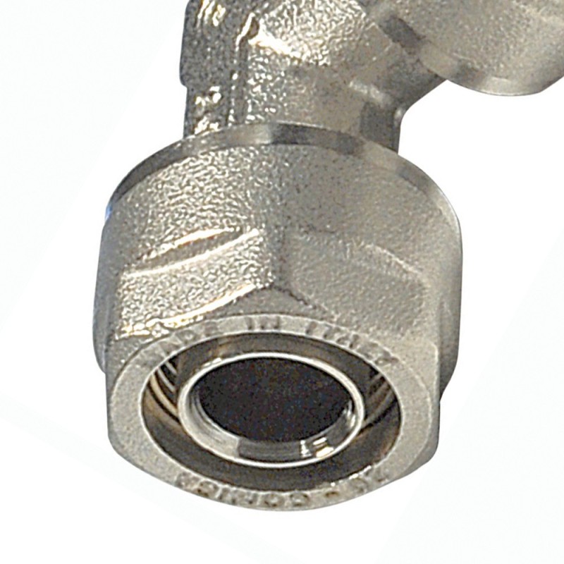 Raccordo a gomito diam.16x16 per multistrato Idrobric N1711 16