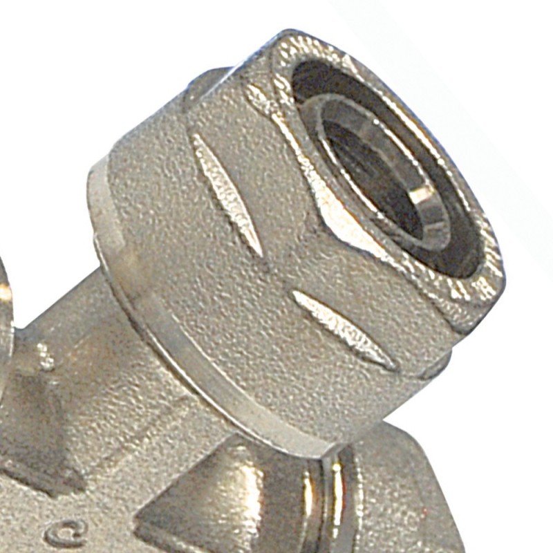 Raccordo a tee ridotto diam.20x20x16 per multistrato Idrobric N1707 A16