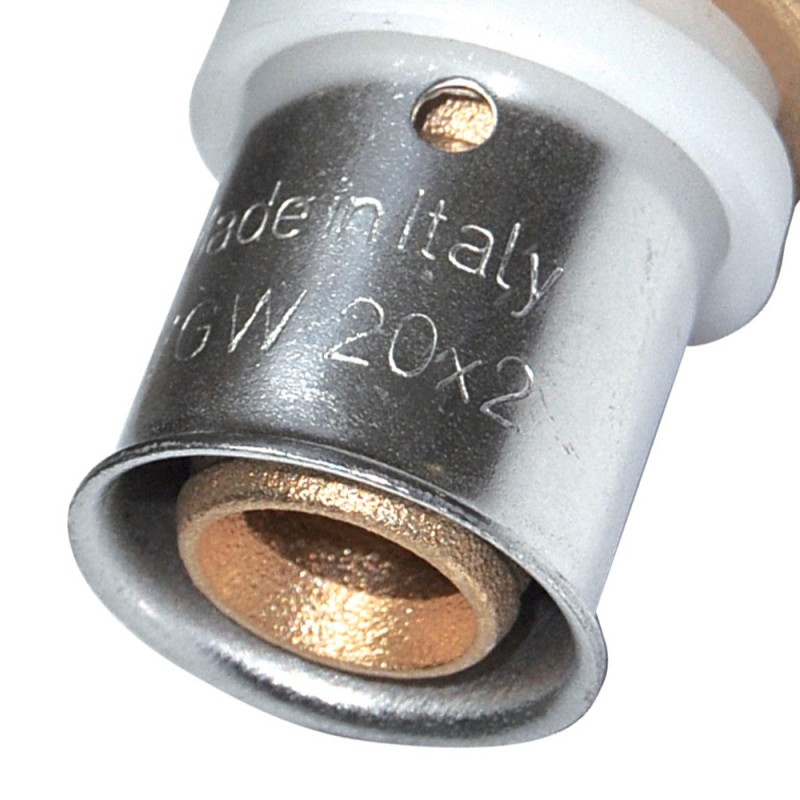 Raccordo diritto femmina diam.3/4x26 a pressare per multistrato Comisa SACRMT0061RP