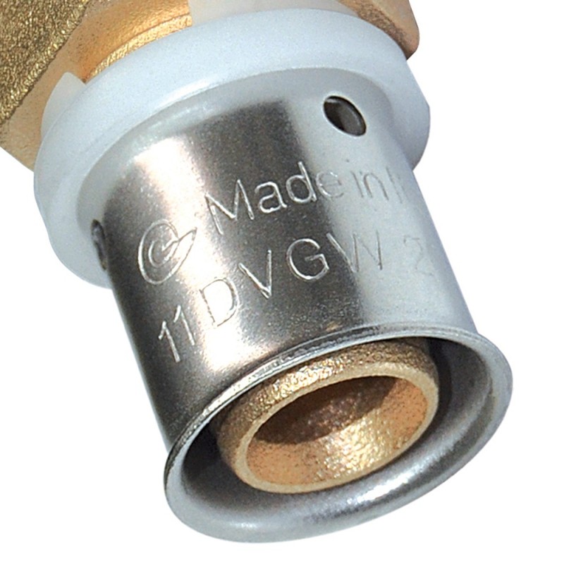 Raccordo diritto maschio diam.3/4x26 a pressare per multistrato Comisa SACRMT0062RP