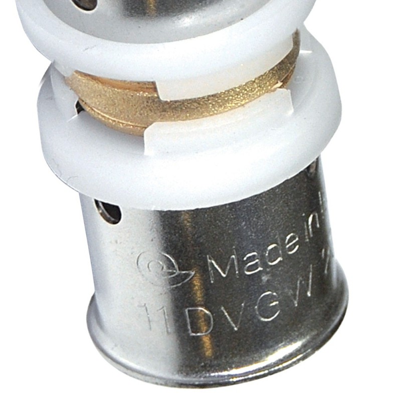 Manicotto intermedio diam.26x26 a pressare per multistrato Comisa SACRMT0063MP