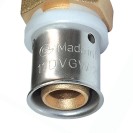 Raccordo diritto maschio diam.1/2x20 a pressare per multistrato Comisa N1703 A22