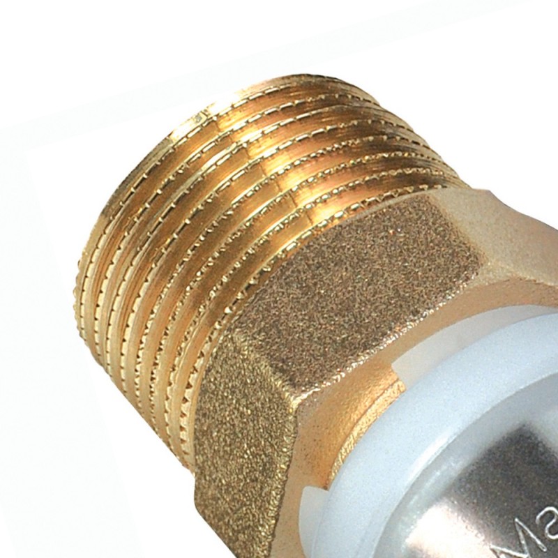 Raccordo diritto maschio diam.1/2x20 a pressare per multistrato Comisa N1703 A22