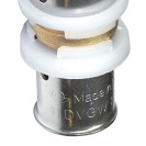 Manicotto intermedio diam.16x16 a pressare per multistrato Comisa N1705 A16