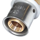 Manicotto intermedio diam.16x16 a pressare per multistrato Comisa N1705 A16