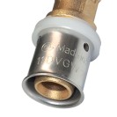 Raccordo a tee femmina diam.1/2x20 a pressare per multistrato Comisa N1707 PB25