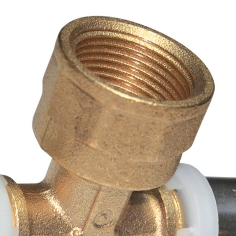 Raccordo a tee femmina diam.1/2x20 a pressare per multistrato Comisa N1707 PB25