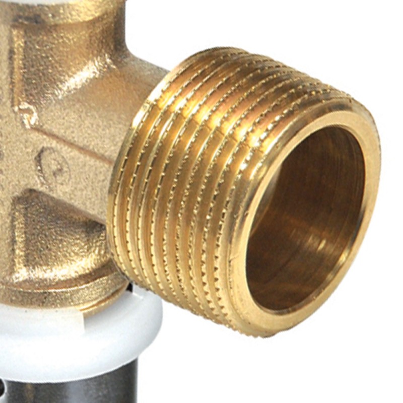 Raccordo a tee maschio diam.1/2x16 a pressare per multistrato Comisa N1707 PC20