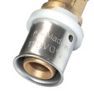 Raccordo a tee maschio diam.1/2x20 a pressare per multistrato Comisa N1707 PC25