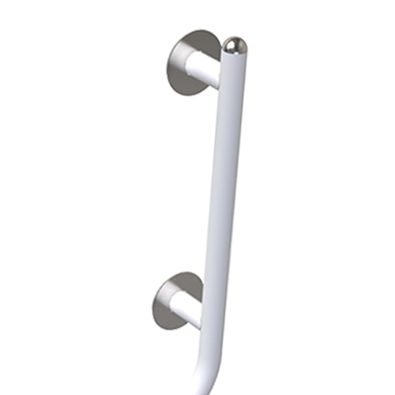 Maniglia di sicurezza disabili e terza eta 50x50 destra bianco opaco giotto Goman GIO-X5050D/30
