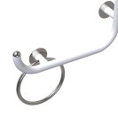 Maniglia di sicurezza disabili e terza eta 50x50 sinistra bianco opaco giotto Goman GIO-X5050S/30
