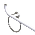 Maniglia bagni disabili cm50 sinistra giotto inox bianco opaco Goman GIO-XM50S/30