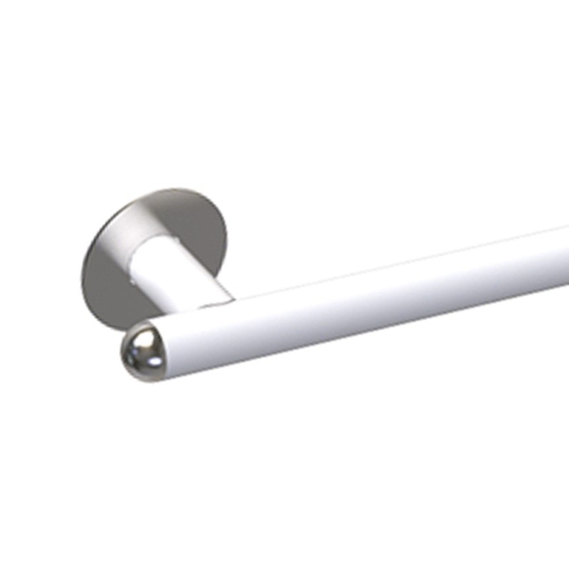 Maniglia bagni disabili cm50 sinistra giotto inox bianco opaco Goman GIO-XM50S/30