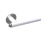 Maniglia bagni disabili cm50 sinistra giotto inox bianco opaco Goman GIO-XM50S/30