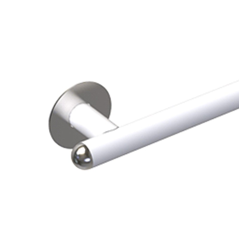 Maniglia bagni disabili e terza eta cm 80 sinistra giotto inox bianco opaco Goman GIO-XM80S/30