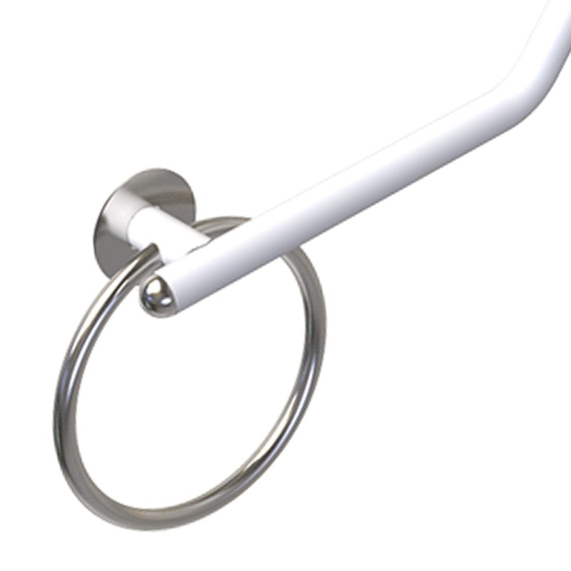 Maniglia di sicurezza 45 gradi giotto inox bianco opaco Goman GIO-XMA1/30