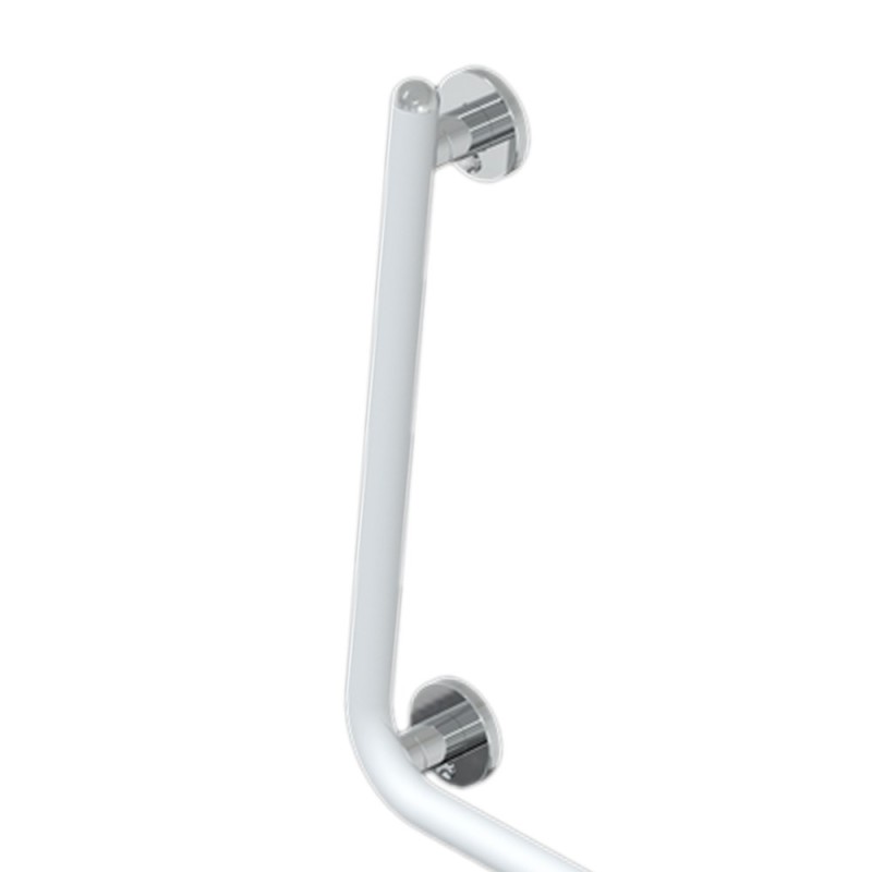 Maniglia angolare 51,5x51,5 bgano disabili bianco opaco goman Goman RAF-M5151/30