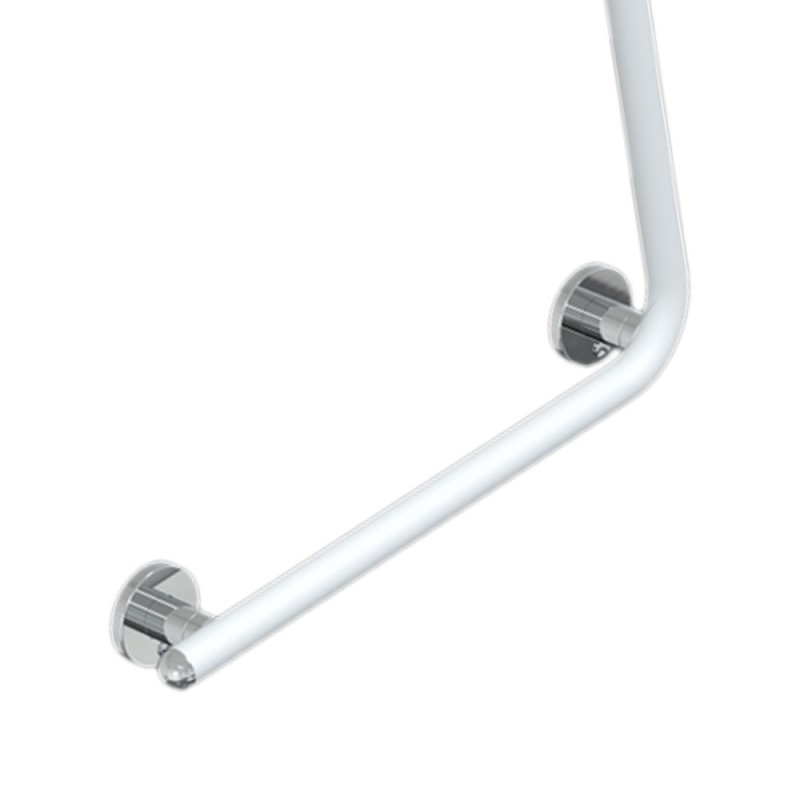 Maniglia angolare 51,5x51,5 bgano disabili bianco opaco goman Goman RAF-M5151/30