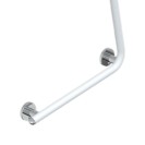Maniglia angolare 51,5x51,5 bgano disabili bianco opaco goman Goman RAF-M5151/30