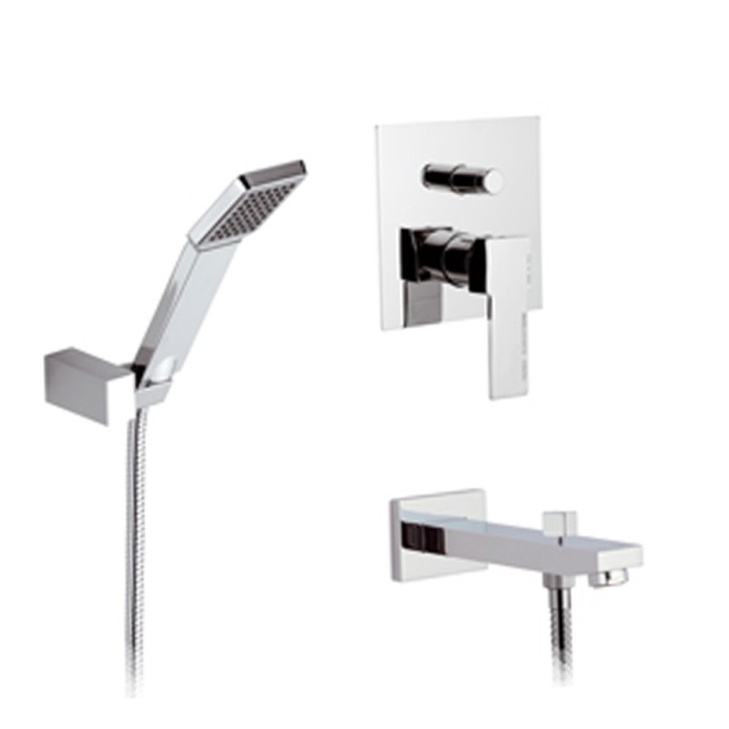 Set doccia all quadro - serie wellness qubika Remer Q09S03