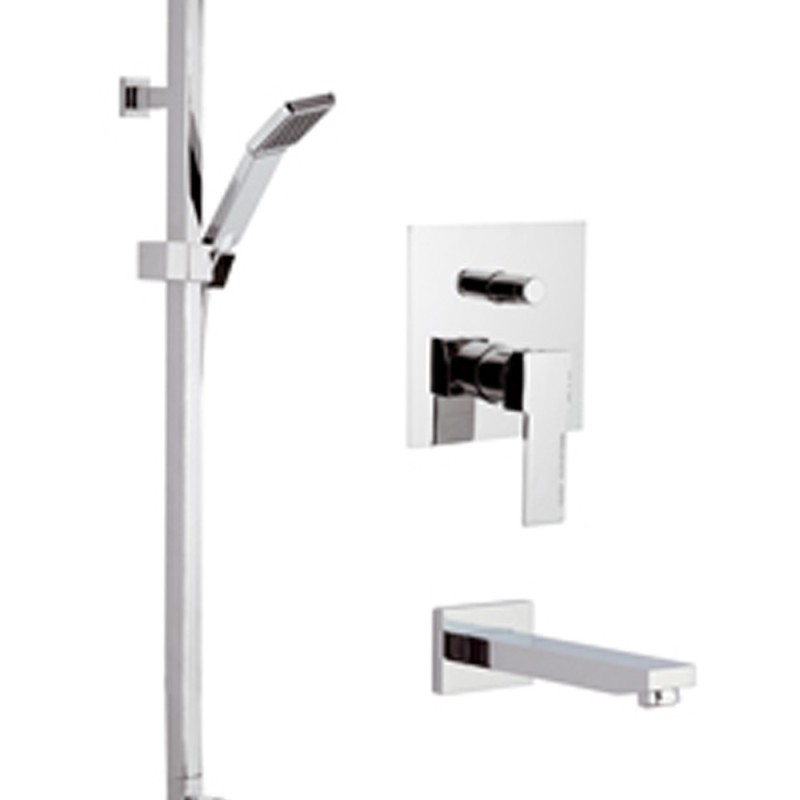 Set doccia completo quadro moderno - serie wellness qubika Remer Q09S11