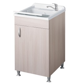 Lavatoio eco 50x50 colore olmo per lavanderia Negrari 6003OL