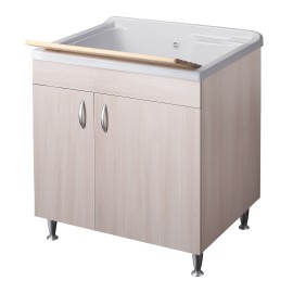 Lavatoio eco 75x60 colore olmo per lavanderia Negrari 6013OL