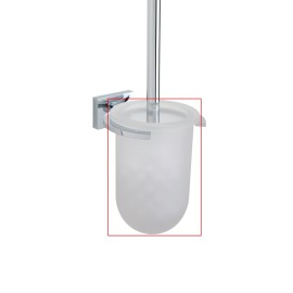 Bacinella di ricambio in vetro per porta scopino della serie Smart Aquasanit R74140