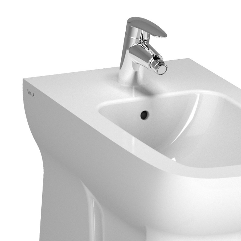 Bidet filo muro a pavimento in ceramica - Serie S20 Vitra SFUCER0690BF