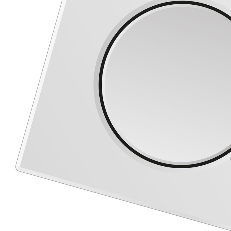 Placca sigma01 bianca 2 tasti mm 246x164 x cassetta geberit unica Geberit SCACAS0102PL