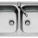 Lavello inox alien 3 basket 2v 86x50 Foster SPA SCACER04122V