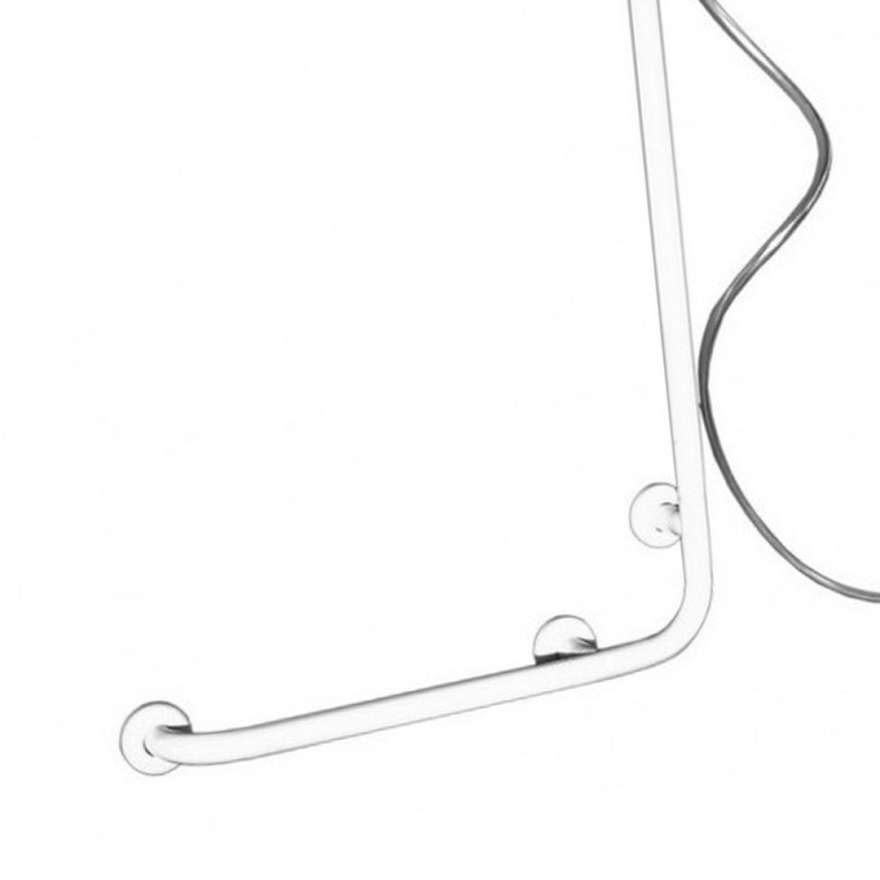 Maniglia bianca con saliscendi goman Goman D0031B/01