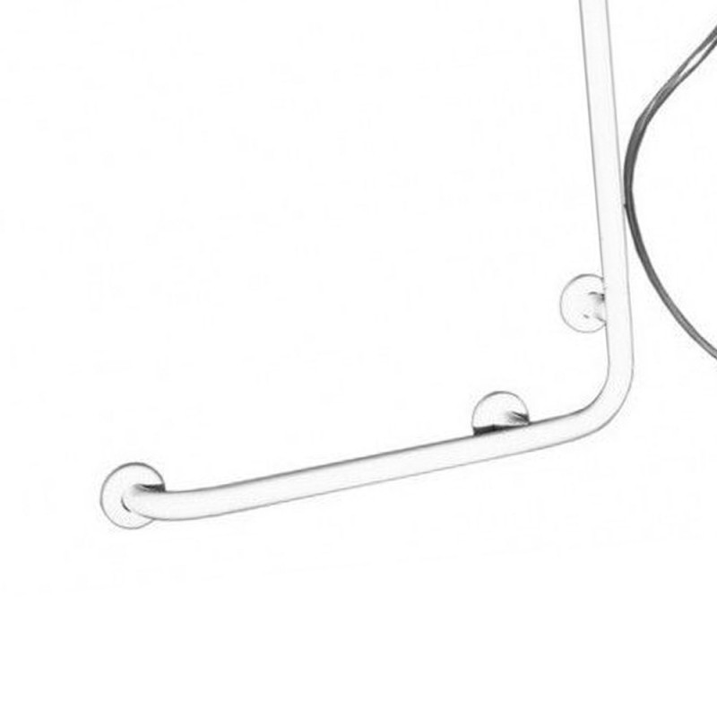 Goman maniglia inox saliscendi doccia 60x120 bianco Goman D0032B/01