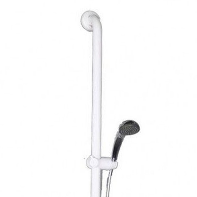 Goman maniglia inox con saliscendi doccia bianco Goman D012050/01