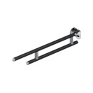 Barra maniglione ribaltabile cm 76 nero opaco/cromo Goman RAF-B76/31