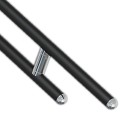 Barra maniglione ribaltabile cm 76 nero opaco/cromo Goman RAF-B76/31