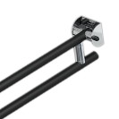 Barra maniglione ribaltabile cm 76 nero opaco/cromo Goman RAF-B76/31
