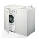 Nascondi lavatrice in resina con lavatoio da 109x60 in kit Negrari 5008P